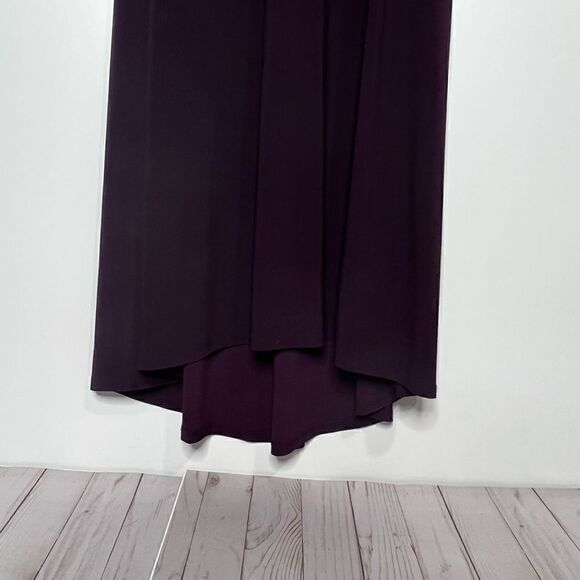 Chaps Purple Side Ruched Tank MIDI Long Dress - Picture 3 of 10